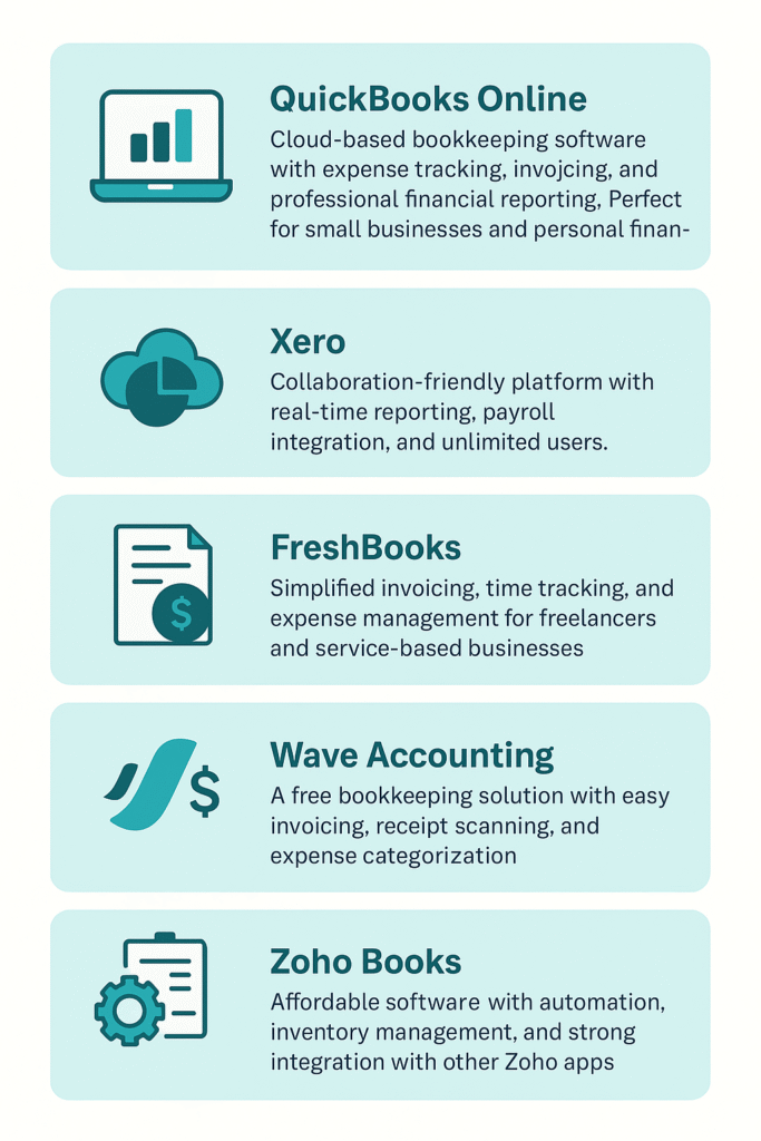 Top 5 accounting softwares and Bookkeeping Software